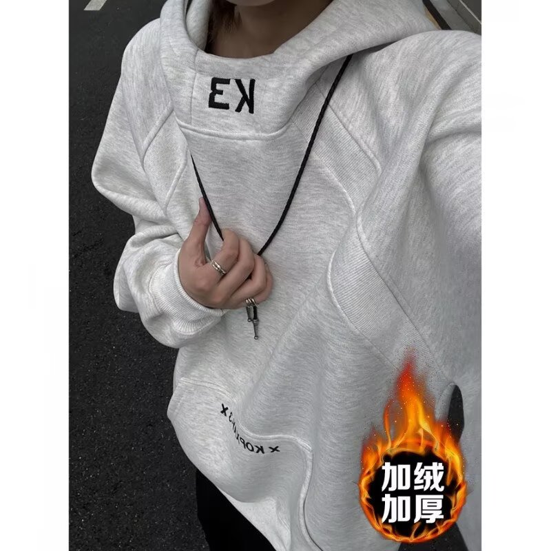 【001】连帽卫衣男款秋冬加绒加厚情侣装A079-X96加绒-P47,男装卫衣,电商A079