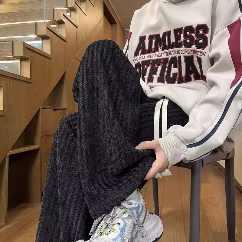 【网69】CK2025新款宽松休闲裤男韩版潮流百搭裤子A079-K153-P21,男装休闲裤,电商A079
