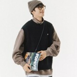 【21】圆领针织马甲背心男潮牌休闲百搭无袖毛衣A079-0127-P35，男装背心/马甲，电商A079