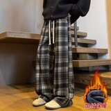 【002】格子裤子男春秋加绒A079-A8081加绒-P44，男装卫衣，电商A079
