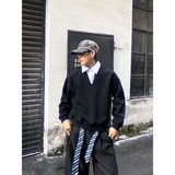 【88】5衬衫领卫衣假两件宿新款百搭长袖POLO简约A079-3802-P44，男装Polo衫，电商A079