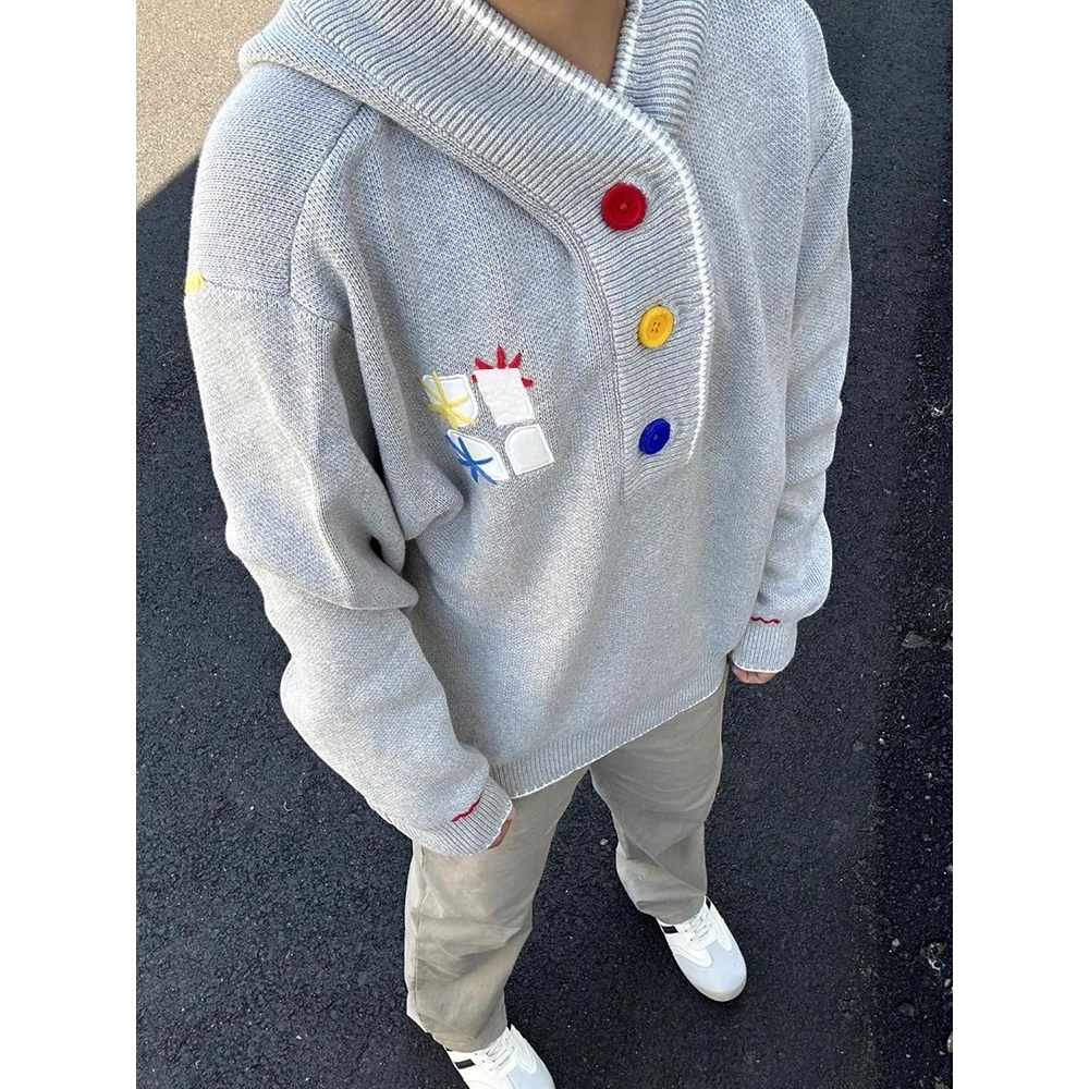 75连帽毛衣男女款多巴胺彩色宽松针织衫A079-MY9601-P61