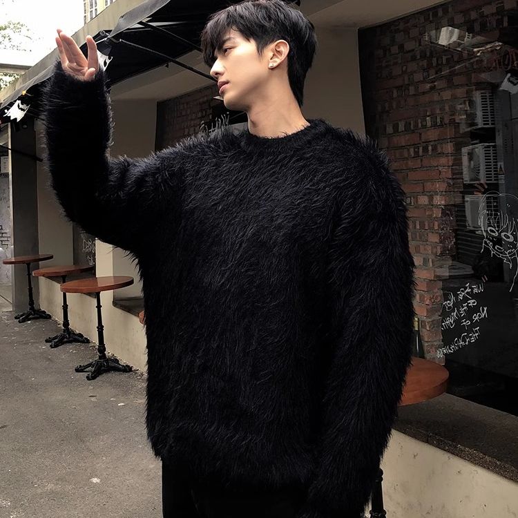 【001】冬季潮高毛衣男女加厚圆领针织衫A079-M2321-P49,男装针织衫/毛衣,电商A079