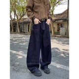 【网76】做旧微喇牛仔裤拖地阔腿长裤A079-A711-P58，男装牛仔裤，电商A079