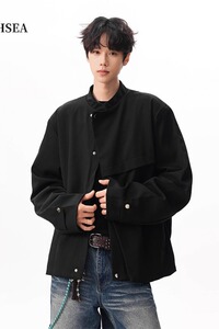 【网45】新中式黑色廓形西服夹克男春秋季A079-W35-P69图片