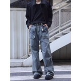 【175】25原版质量蓝色直筒牛仔裤A079-K819-P57，男装牛仔裤，电商A079