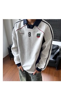 【59】POLO衫拼接短袖T恤男V领球服休闲A079-W41-P42图片