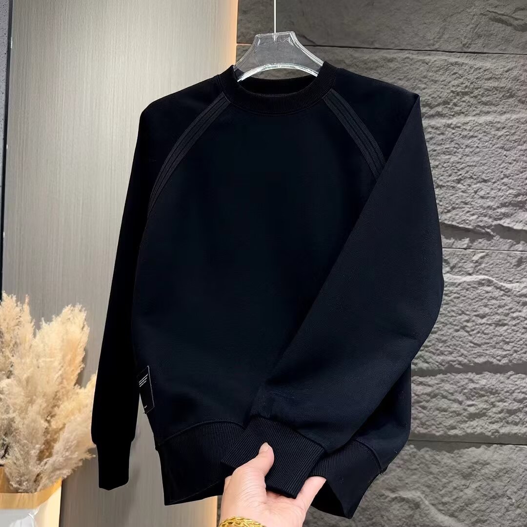 【001】休闲套头加绒长袖上衣服打底A079-A146-P36,男装T恤,电商A079