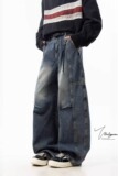 【网12】牛仔裤男款秋季新款A079-9989-P48，男装牛仔裤，电商A079