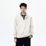 【网120】25polo领卫衣男宽松学院风假两件长袖外套A079-T50-P44，女装短外套，电商A079