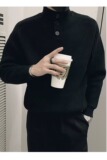 【201】25宽松时尚排扣高领休闲打底针织衫A079-MY3488-P63，男装T恤，电商A079