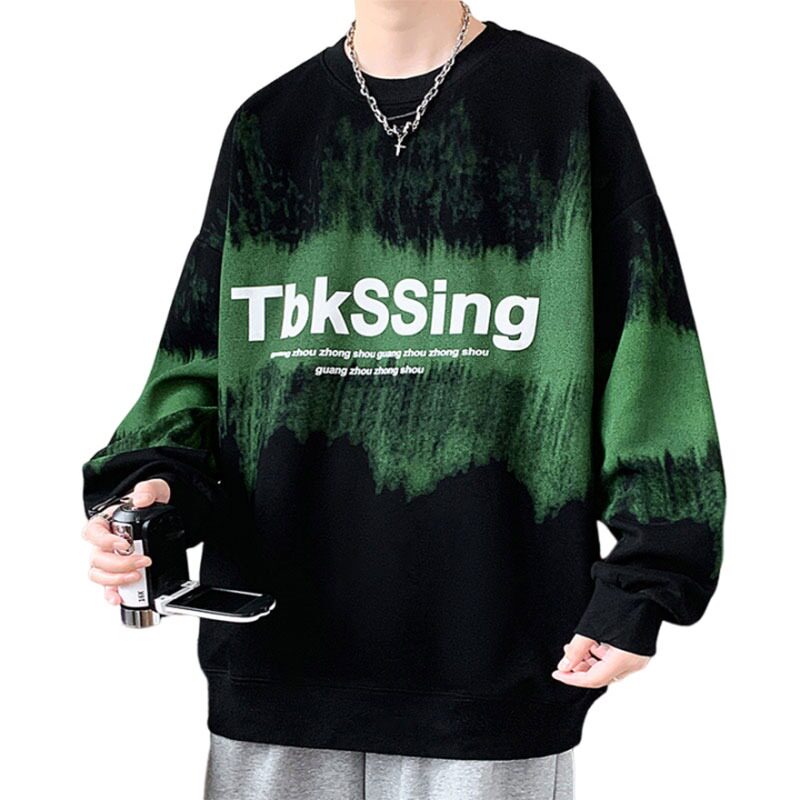 【网160】卫衣男秋冬款加绒潮牌长袖t恤男宽松A079-WY001-P45-48,男装T恤,电商A079