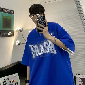 [003]短袖t恤男夏季衣半袖潮牌潮流男装五分袖上衣A079-T136-P15图片