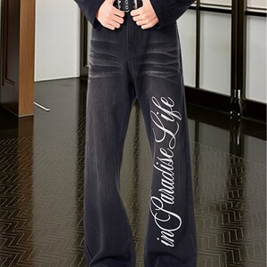 [008]牛仔裤裤子修身显瘦直筒弯刀裤A079-N6078-P48，男装牛仔裤，电商A079