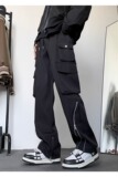 【网130】裤男款休闲多口袋直筒阔腿裤A079-A853-P45，男装休闲裤，电商A079