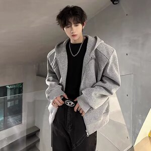 【网23】日系简约开衫连帽卫衣A079-704-P59图片
