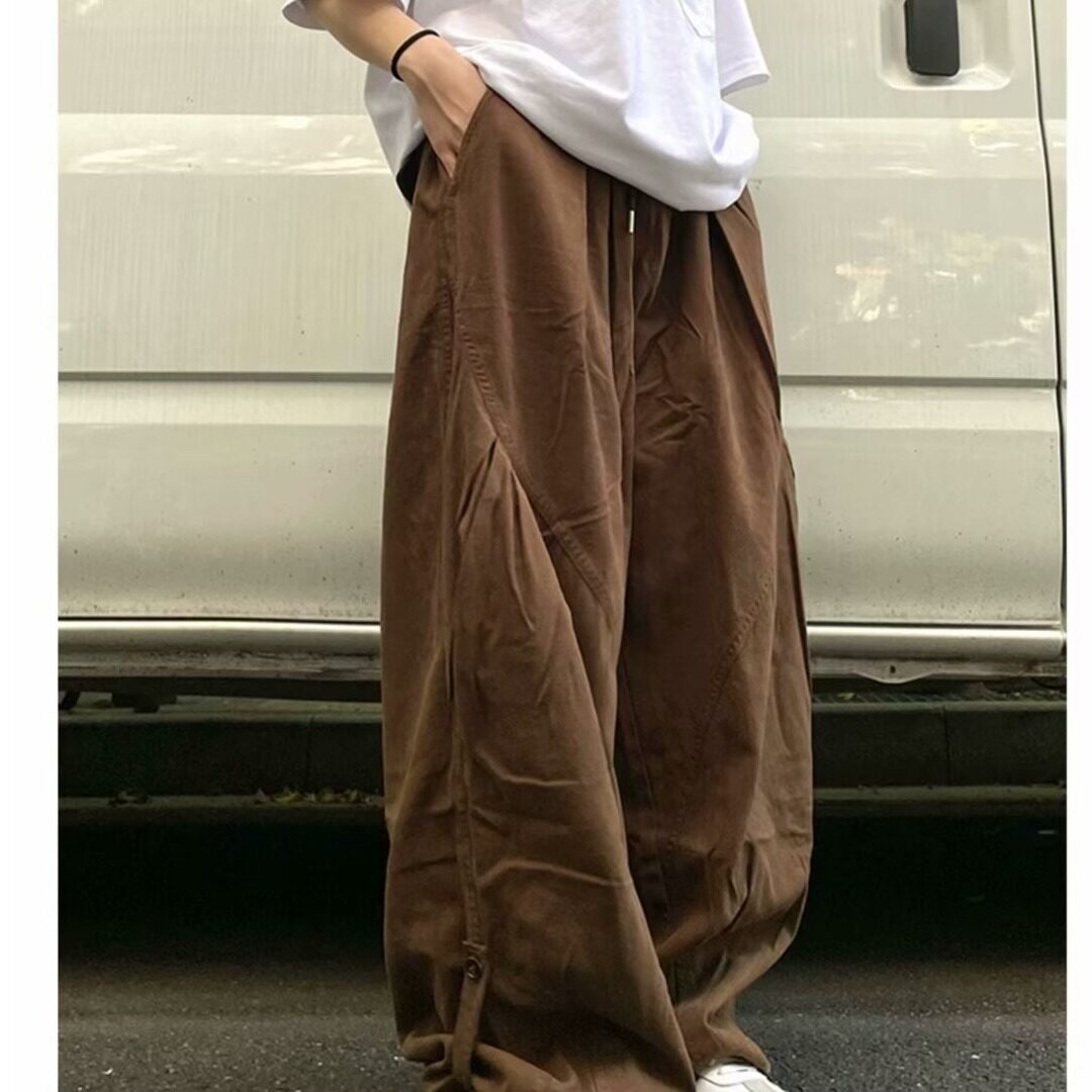 【网21】宽松直筒阔腿裤工装长裤A079-Q104-P47,男装工装外套,电商A079