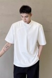 [003]潮牌白色短袖t恤男夏季男宽松凉感半袖上衣A079-T146-P30，男装T恤，电商A079