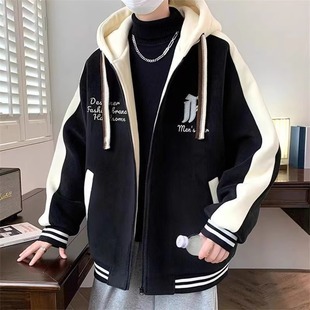 160 WY002 5外套大码 加绒棒球服夹克A079 P58 棉衣秋冬装