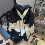 【网15】2025假两件连帽针织衫A079-A629-P62，男装针织衫/毛衣，电商A079