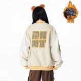 【001】5加绒加厚条纹撞色棒球服插肩袖外套夹克A078-J2512-P74，男装夹克，电商A079