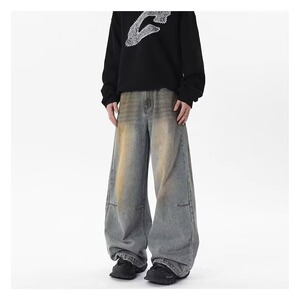 【001】蓝色直筒牛仔裤A079-896-P44图片