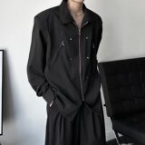 【网59】长袖衬衣男韩版宽松开衫外套A079-C248-P39，男装衬衫，电商A079