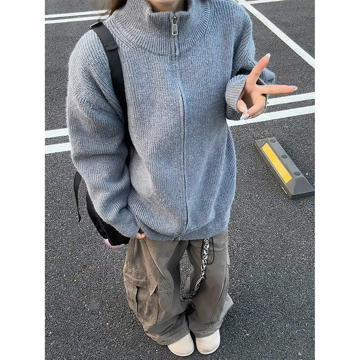 【186】25双拉链开衫毛衣男款打底针织衫休闲外套A079-5116-P52,男装T恤,电商A079