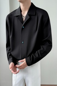 【001】5新款男士潮流休闲长袖衬衫宽松衬衣外套A079-A6722-P41图片