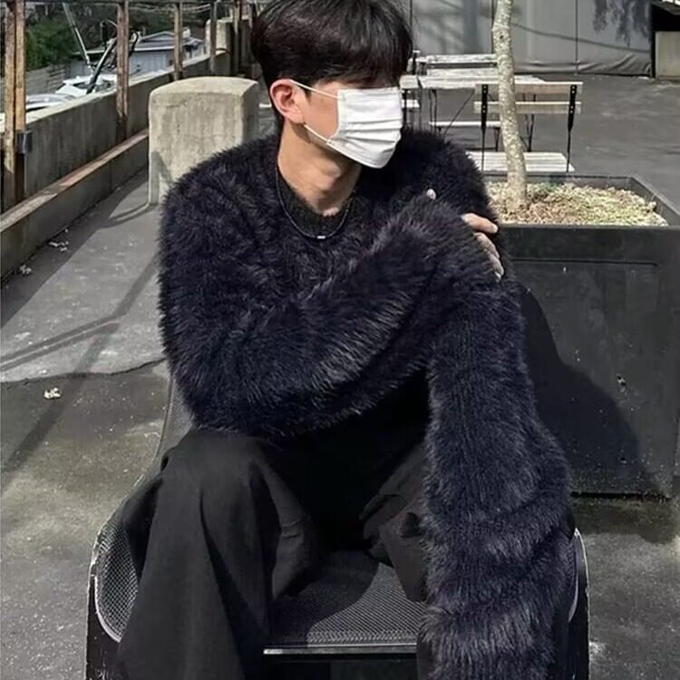 【198】毛衣套头冬季水貂绒针织衫内搭保暖潮A079-MY604-P57,男装针织衫/毛衣,电商A079