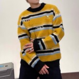 【210】冬新款刺绣条纹套头针织衫上衣外套A079-MY1005-P54，男装针织衫/毛衣，电商A079