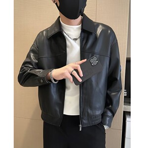 【079】男款潮流夹克短款上衣2025新外套A079-W97-P64图片