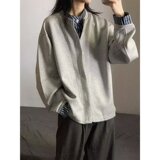 【176】25纯色立领卫衣春秋男女情侣拉链衫外套A079-WY166-P45，女装短外套，电商A079