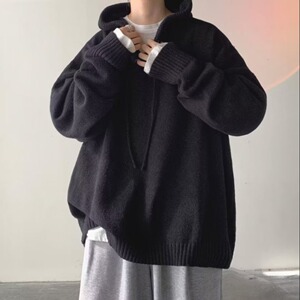 【网91】针织衫连帽秋冬款加厚毛衣A079-MY110加厚-P42图片