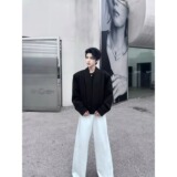 【网23】百搭简约文艺潮流流行西装A079-X18-54，男装西服，电商A079