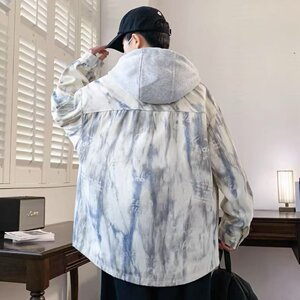 外套男孩扎染夹克15岁帅气大A079-Y62-P62【网络图1】4-8XL元图片