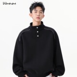 【190】卫衣男春秋款男士百搭宽松纯色长袖T恤A079-W53-P39，男装T恤，电商A079