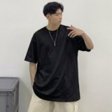 [003]男装纯色宽松情侣男女半袖T恤短袖上衣A079-D907-P24，男装T恤，电商A079