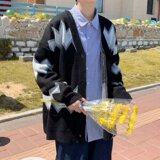 【网】2秋冬款针织衫慵懒风开衫毛衣男外套A079-B37-P42，男装针织衫/毛衣，电商A079