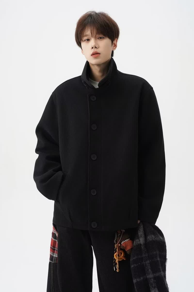 【122】夹克外套夹棉加厚新款简约百搭A079-HT267-P75,男装夹克,电商A079