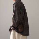 【网39】格子衬衫男百搭A079-C401-P45，男装衬衫，电商A079