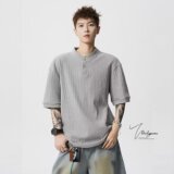 [003]短袖T恤男款夏季潮牌百搭半截袖上衣A079-S232-P38，男装T恤，电商A079