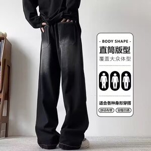 【294】直筒牛仔裤男春秋款加大大码男装A079-1042-P40图片