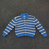 【网139】条纹开衫毛衣男宽松休闲撞色针织衫A079-D680-P54，男装针织衫/毛衣，电商A079