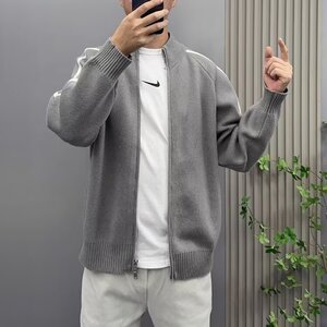 【网59】拉链针织开衫男士外套A079-M40-P51图片