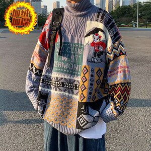 【15】25宽松上衣服情侣装加绒针织衫A079-A146加绒-p63图片