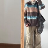 【网79】25撞色加厚长袖毛衣针织衫A079-6636-P62，男装针织衫/毛衣，电商A079