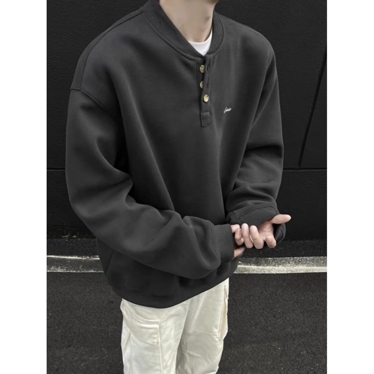 【190】套头卫衣男女秋冬季简约基础款休闲长袖上衣A079-W18-P39,男装卫衣,电商A079