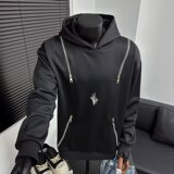 【网59】百搭外套连帽卫衣男秋冬A079-611-P47，女装短外套，电商A079