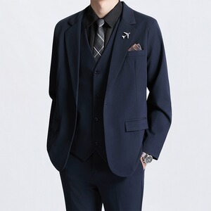 [001]西装套装男商务休闲新郎结婚礼西服三件套A079-TZ01-P74-183图片